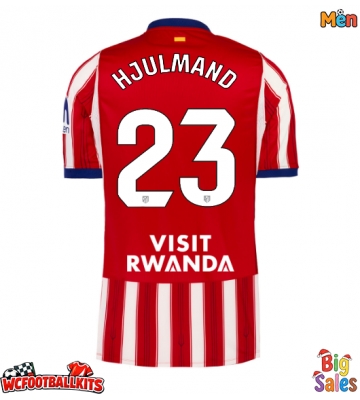 Atletico Madrid Morten Hjulmand #23 Replica Home Stadium Shirt 2026-27 Short Sleeve